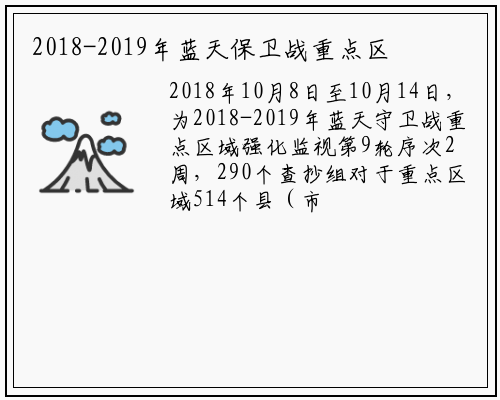 2018-2019年蓝天保卫战重点区域强化监督 “每周一榜”（10月8日至10月14日）_betway必威
